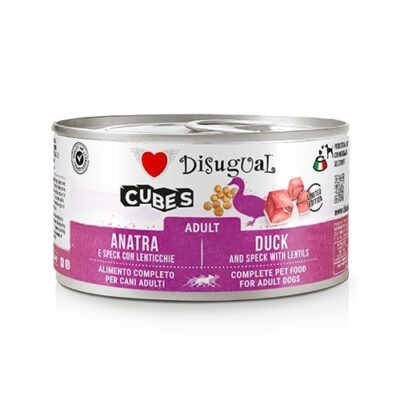 Disugual Small Cubes Anatra, Speck e Lenticchie 150 gr
