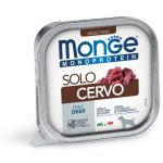 Monge Monoproteico Paté 150g – Alimento Umido Monoproteico in Vaschetta per Cani Adulti - Solo Cervo