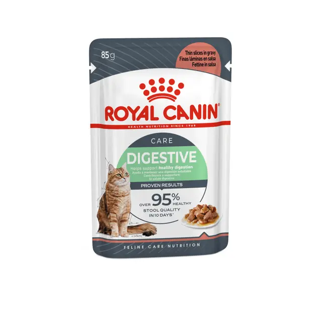 Royal Canin Digestive Care in Salsa – Alimento Umido Completo per Gatti Adulti con Digestione Sensibile