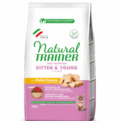 Natural Trainer Kitten&Young Pollo