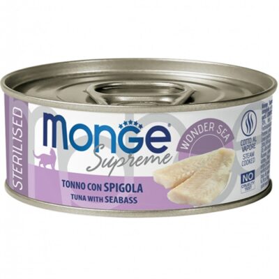 Monge Supreme Sterilised Tonno con Spigola 80g