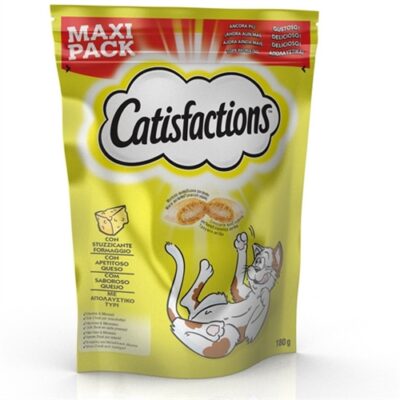 Catisfactions Maxi Formaggio 180g - Snack irresistibile per gatti