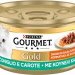 Gourmet Gold Dadini in Salsa 85gr - Coniglio e Carote