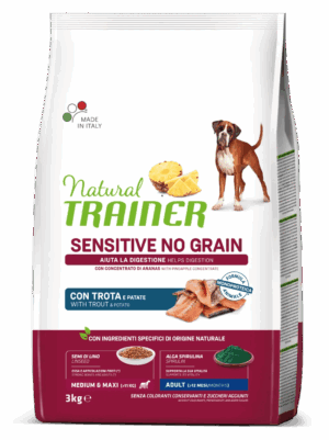 Trainer Sensitive No Grain Medium&Maxi Adult Trota e Patate