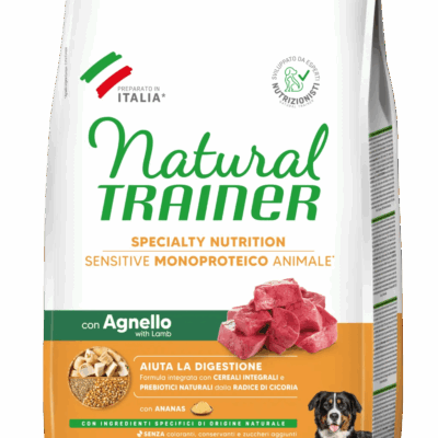 Trainer Sensitive Medium&Maxi Adult No Gluten con Agnello e Cereali Integrali