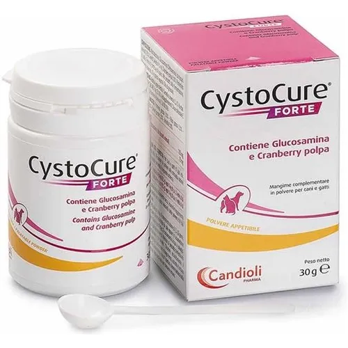 Candioli Cystocure Forte Polvere per Cani e Gatti 30 g – Supporto al Benessere delle Vie Urinarie con Glucosamina e Cranberry