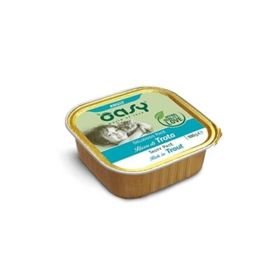 Oasy Adult Vaschetta Delizioso Paté Trota 100gr