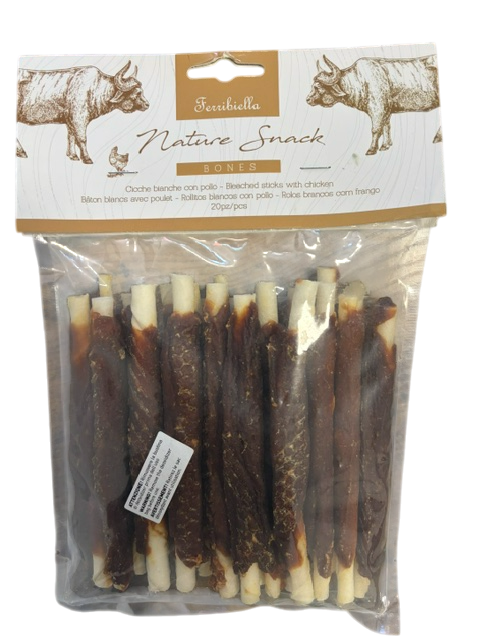 Ferribiella Cicche Bianche con Pollo 20pcs 240g