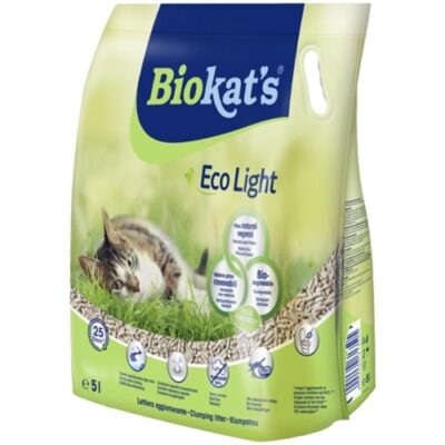 BIOKAT'S ECO LIGHT 5LT - Lettiera Agglomerante Naturale per Gatti