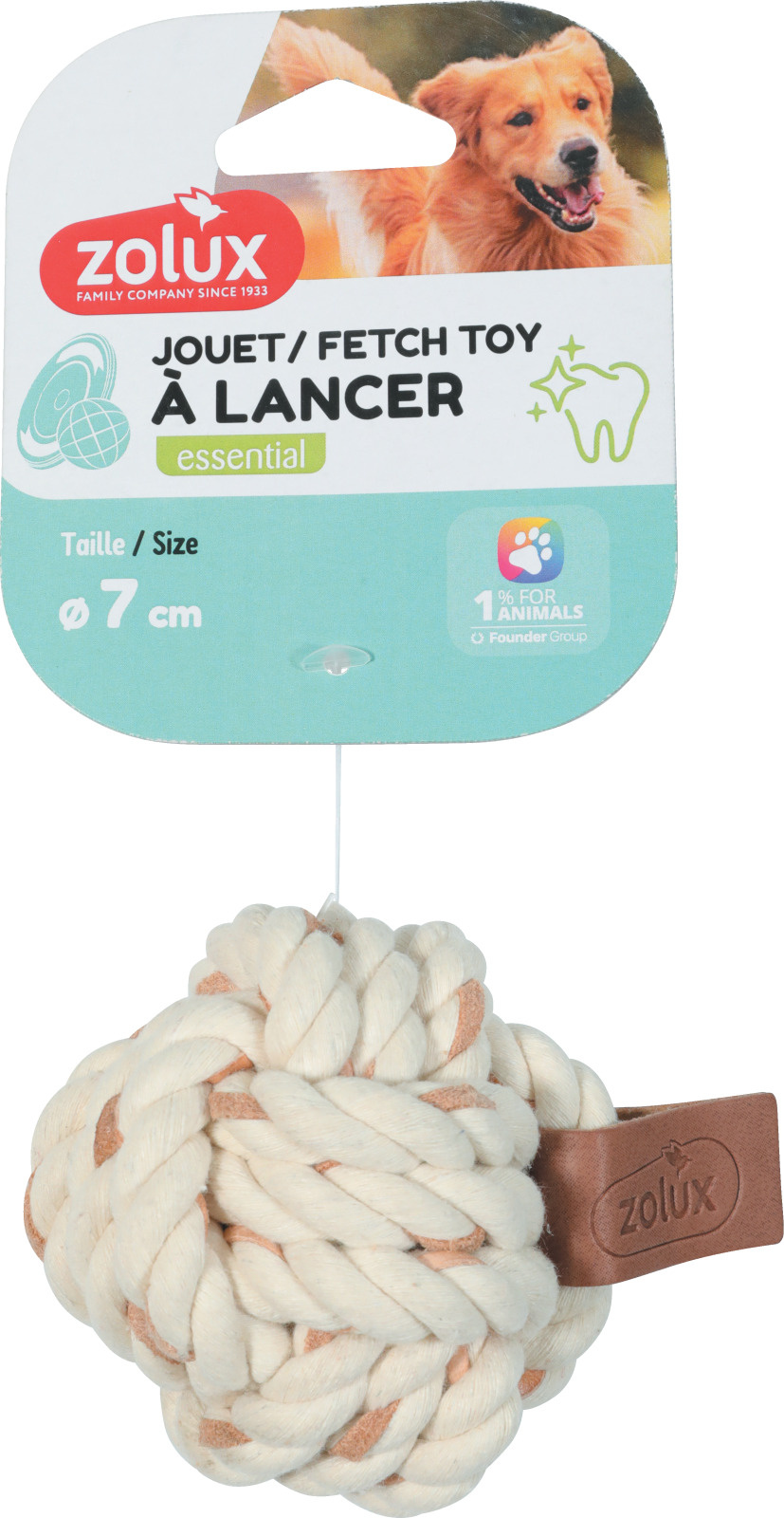 Zolux Gioco Palla in Corda 7cm