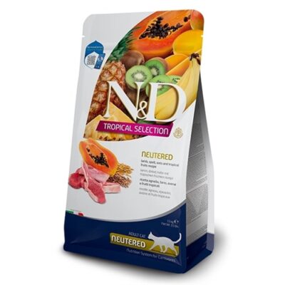 N&D Tropical Neutered Agnello 300g - Cibo Secco per Gatti Sterilizzati