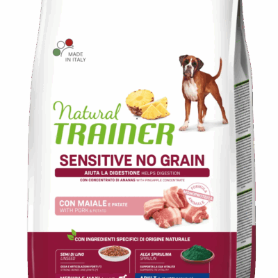 Trainer Sensitive No Grain Medium&Maxi Adult Maiale e Patate