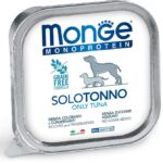 Monge Monoproteico Paté in vaschetta da 150g - Solo Tonno - Adult