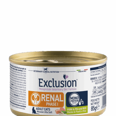 Exclusion Renal Fase 1 Maiale, Piselli e Riso 85gr