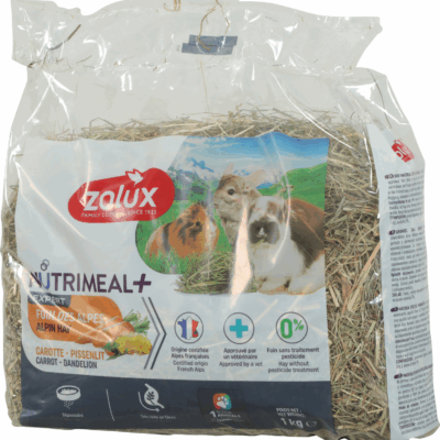 Nutrimeal Fieno Alpi Carota e Tarassaco 1Kg per Roditori