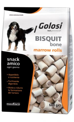 Golosi Biscotti Marrow Rolls 600g per Cani