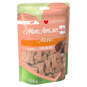 MonAmour Delice Monoprotein Ossetti con Salmone 250g
