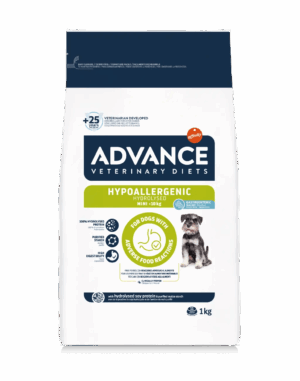 Advance Vet Hypoallergenic Mini 1kg - Alimento Dietetico per Cani con Allergie