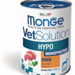 Monge VetSolution Hypo Monoprotein 400g – Umido Monoproteico Dietetico per Cani - Anatra