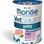 Monge VetSolution Hypo Monoprotein 400g – Umido Monoproteico Dietetico per Cani - Maiale