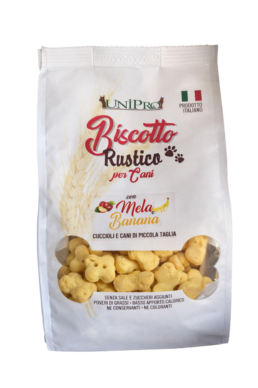 Unipro - Biscotto Rustico Puppy Mela e Banana 300g