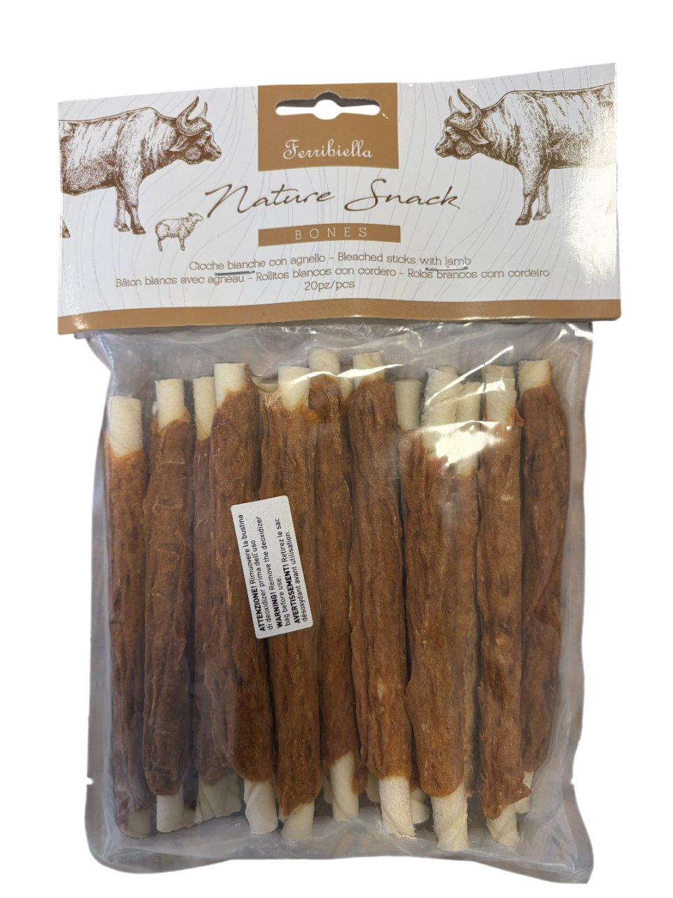 Ferribiella Cicche Bianche con Agnello 20pcs 240g
