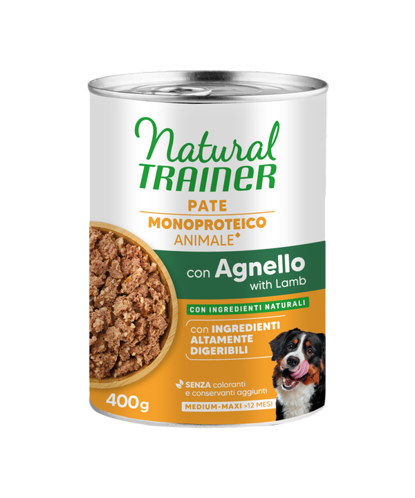 Natural Trainer Paté Monoproteico Medium&Maxi Adult 400g