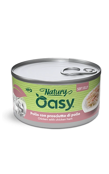 Oasy Natury Soft Jelly Pollo con Prosciutto 150gr