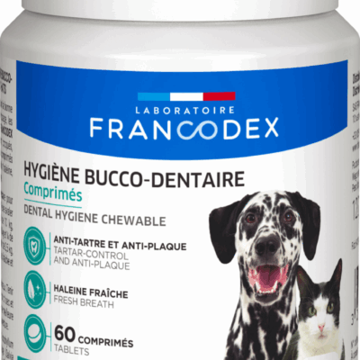 Francodex Dentifricio in Compresse per Cani - 60 Pezzi