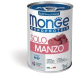 Monge Monoproteico Puppy 400g – Paté Monoproteico per Cuccioli - Solo Manzo
