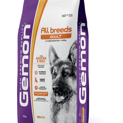 Gemon All Breeds Adult con Anatra e Riso 15kg