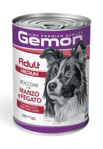 Gemon Medium Adult Bocconi con Manzo e Fegato