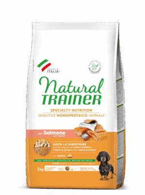 Trainer Sensitive Small&Toy Mature con Salmone e Cereali Integrali 2kg