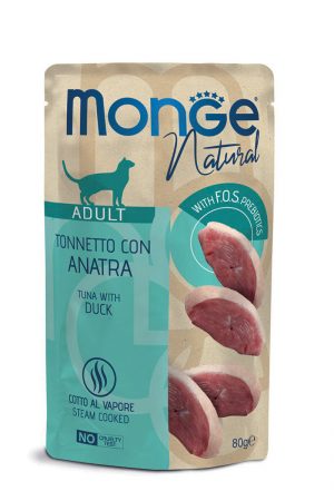 Monge Natural Bustine Tonno e Anatra 80g