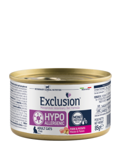 Exclusion Hypoallergenic Maiale e Patate 85g