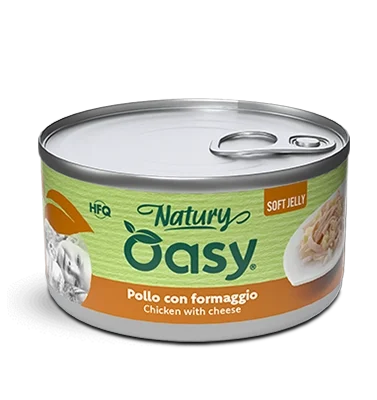 Oasy Natury Soft Jelly Pollo con Formaggio 150gr