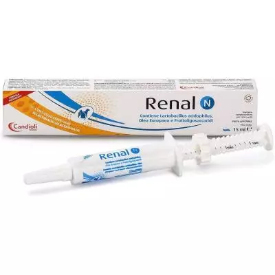Renal N Integratore per Cani e Gatti 15 ml – Supporto della Funzione Renale e del Benessere Urinario