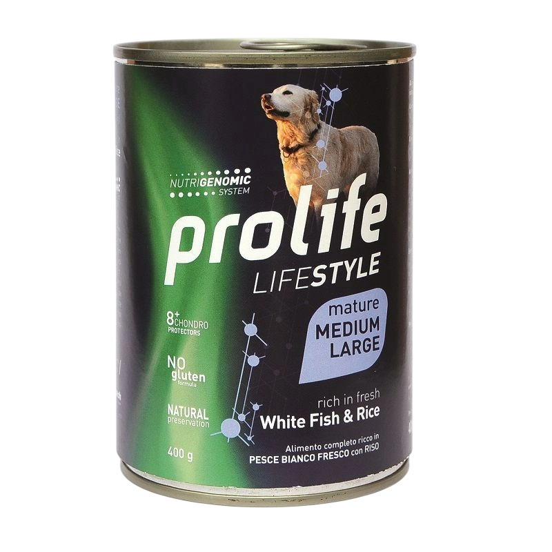 Prolife LifeStyle Mature Pesce Bianco e Riso 400g