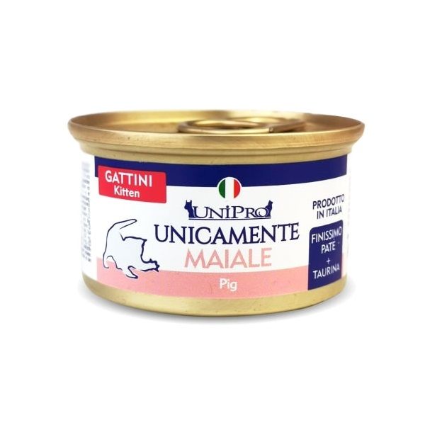 Unipro- Unicamente Kitten Maiale 85g