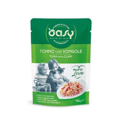 OASY More Love Tonno con Vongole 70g - Cibo Umido per Gatti
