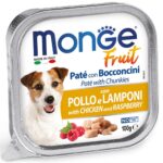 Monge Fruit Paté e Bocconcini 100g - Pollo e Lamponi