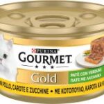 Gourmet Gold Patè 85gr - Verdure, Pollo, Carote e Zucchine