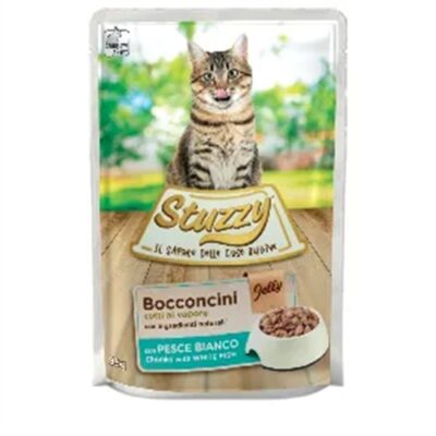 Stuzzy Bocconcini Pesce Bianco Jelly 85g per Gatti