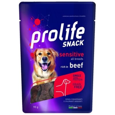PROLIFE SNACK GRAIN FREE ADULT MANZO 90G
