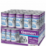 Gemon Medium Adult Bocconi con Tonno e Salmone - 24x415g