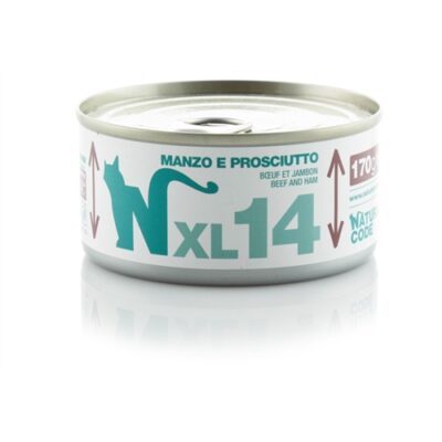 Natural Code XL14 Manzo e Prosciutto 170gr - Cibo Umido per Gatti