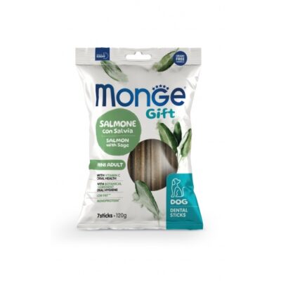 Monge Gift Mini Salmone con Salvia Dental Sticks 120g