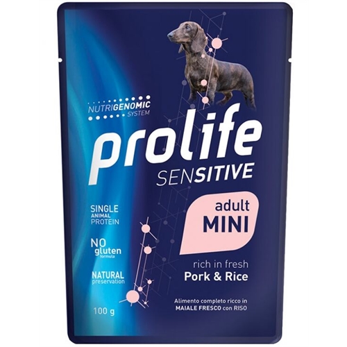 Prolife Sensitive Adult Maiale e Riso Mini 100g