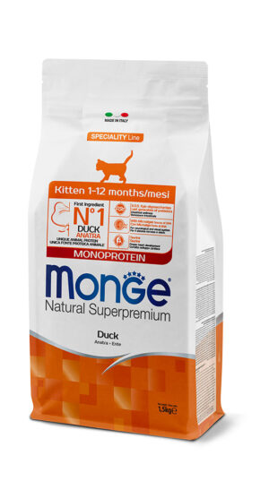 Monge Natural Superpremium Kitten Monoprotein Anatra