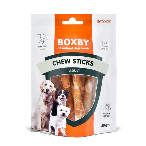 Boxby Sticks con Pollo 80gr - Snack per Cani